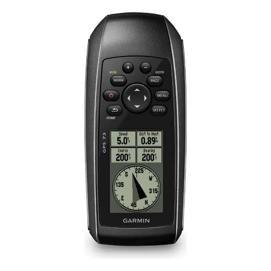 Garmin Gps 73 Topografico + Cable Usb Color Negro Mapas Precargados Incluidos No