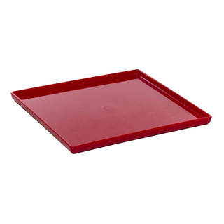 Prato Square Policarbonato 27x27 Quadrado Sobremesa Cozinha Prato Square Policarbonato 27x27 Quadrado Sobremesa Cozinha