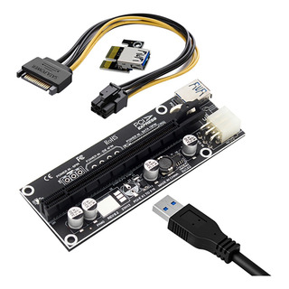 1 Peça De Cabo De Extensão Pcie, Placa Adaptadora X1 A X16, 1 Peça De Cabo De Extensão Pcie, Placa Adaptadora X1 A X16,