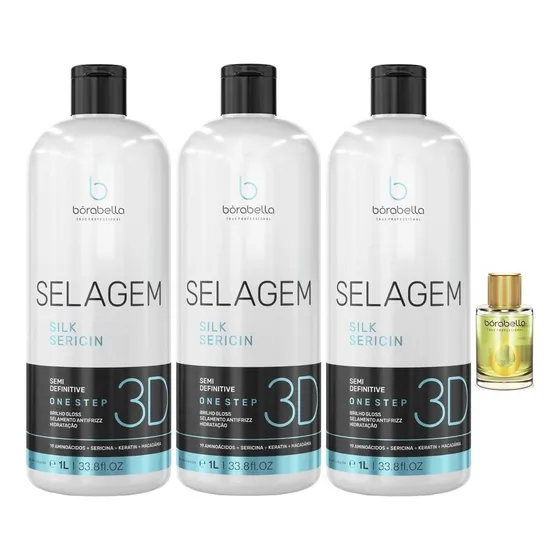 Selagem 3d Borabela (3 Unidades) + Oleo De Argan Brinde