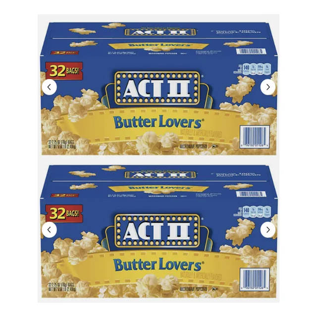Cotufas Sabor Mantequilla Para Microondas Act Ii