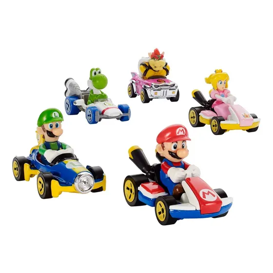 Mini Carrinhos Mario Kart Bross Sortidos Hotwheels Mattel