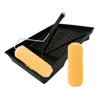 Kit Para Pintar Charola Rodillo Y Felpa Superficies Lisas Kit Para Pintar Charola Rodillo Y Felpa Superficies Lisas