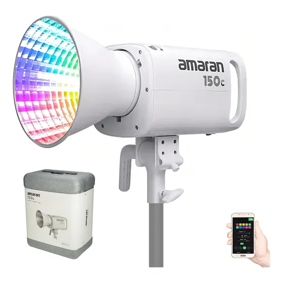 Iluminador Aputure Amaran 150c Led Rgbww Luz 150w Branco