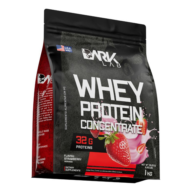 Whey Protein Concentrado 1kg Morango Dark Lab Whey Protein Concentrado 1kg Morango Dark Lab