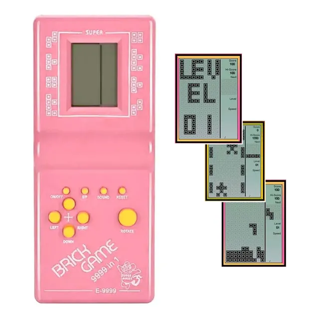 Consola Juego Retro Brick Game Pinball Tetris Puzzle 9999en1