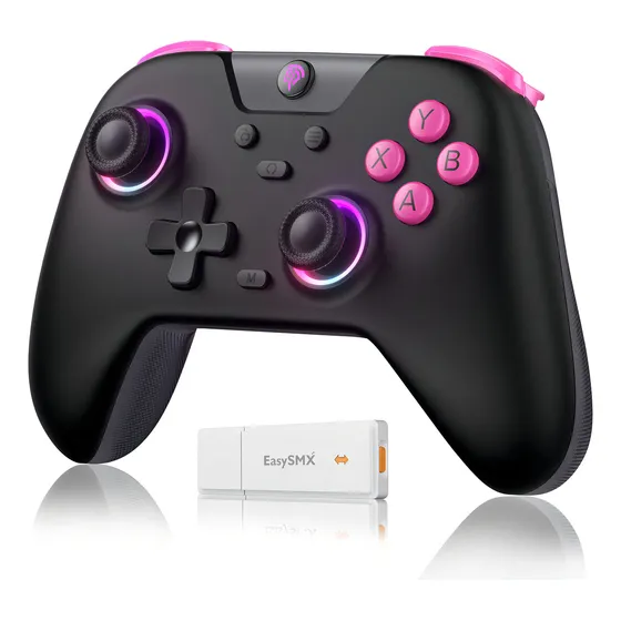 Easysmx X05 Control Bluetooth Inalambrico Gamepad Para Nintendo Switch Pc Android iPhone Móvil,hall Joystick Y Hall Trigger,mando Con 5 Niveles De Vibración Ajustable, Función Turbo