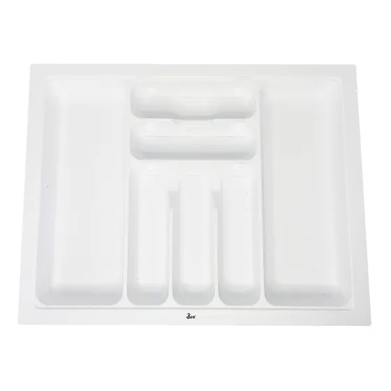 Cubertero Blanco Plástico Abs Módulo 70 Cm Marca Bari 