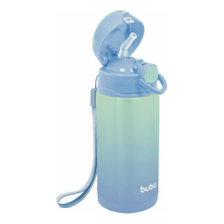 Copo Térmico Com Canudo De Silicone 400ml Rosa Degradê Buba Copo Térmico Com Canudo De Silicone 400ml Rosa Degradê Buba