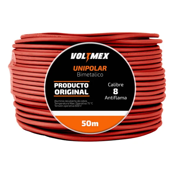 Cable Electrico Calibre 8 Thw Alucobre 50m Unipolar