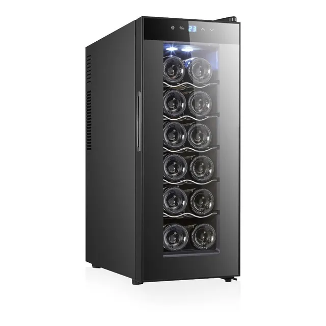 Cava De Vinos Para 12 Botellas Enfriador De Vinos Avera Ev12 Color Negro