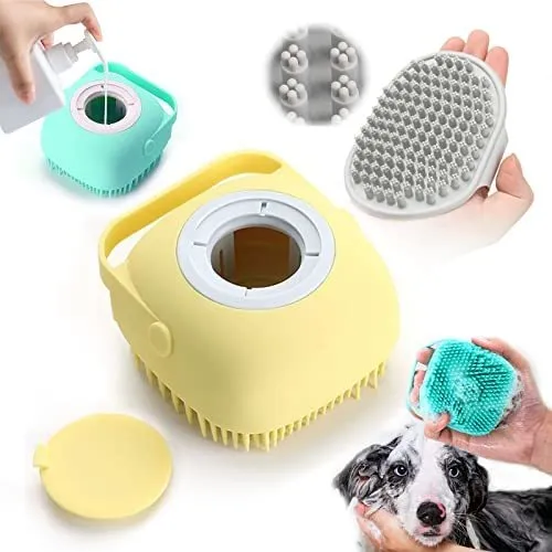 3 Pack Elegx Pet Grooming Bañera Cepillo De Masaje Htpmz