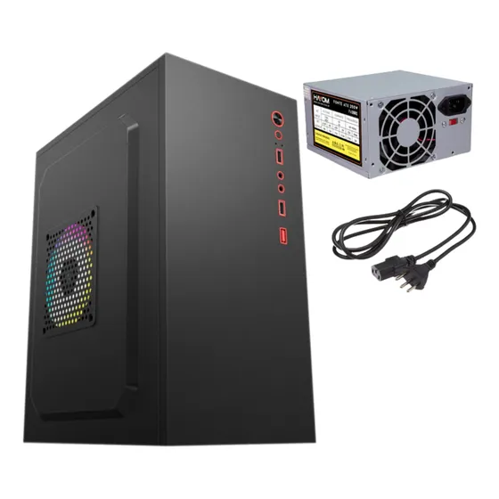Gabinete Micro Atx Com Fonte 200w Office Para Escritório