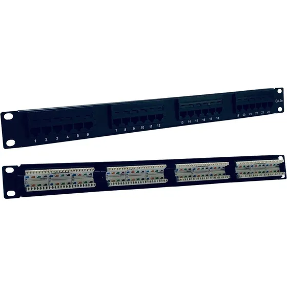 Patch Panel Categoria 5e 24portas Certifica Rede