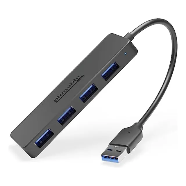 Plugable Hub Usb 3.0 De 4 Puertos, Divisor Usb