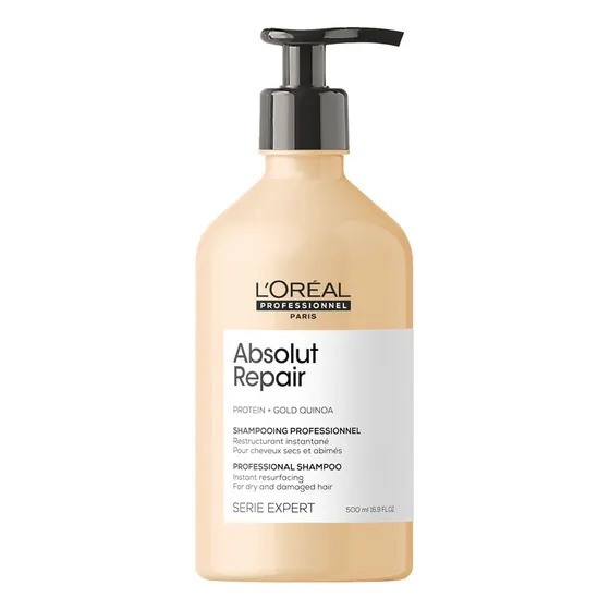 Shampoo Cabello Maltratado Absolut Repair Gold Loreal 500 Ml