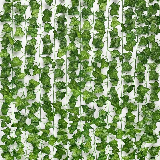 12 Hebras Flores Artificiales Seda Falsa Hiedra Colgando