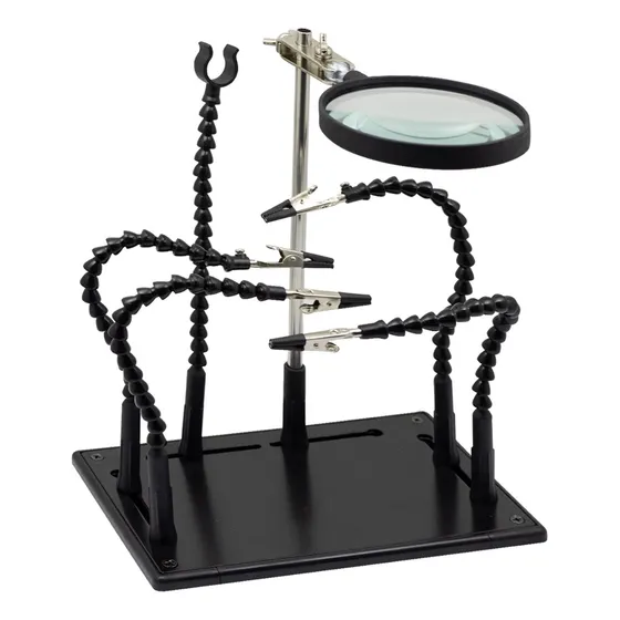 Soporte Con Lupa Y Pinzas Para Soldar Zd-11p-1 Takema 