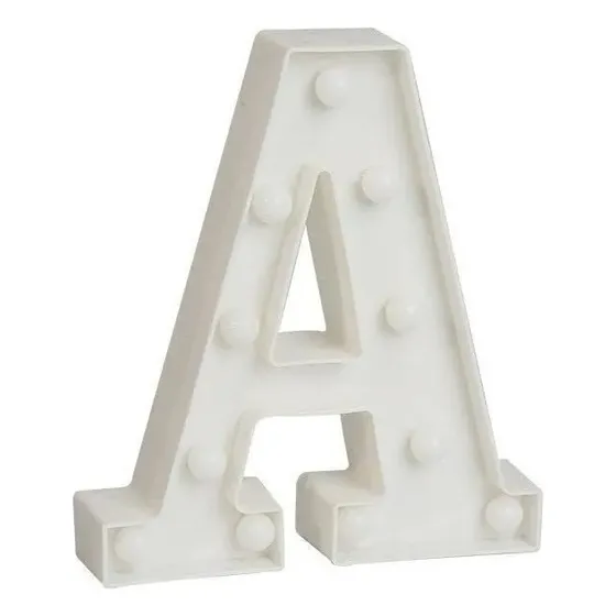 Letra Luz Led Lampara Decorativa Luces Alfabeto Hogar Fiesta
