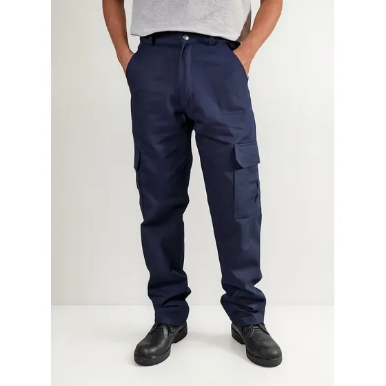 Pantalón De Trabajo Cargo  Con Cierre Y 6 Bolsillos