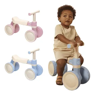 Bicicleta De EquilĂbrio 4 Rodas Azul - Sem Pedal Infantil - Bicicleta De EquilĂbrio 4 Rodas Azul - Sem Pedal Infantil -