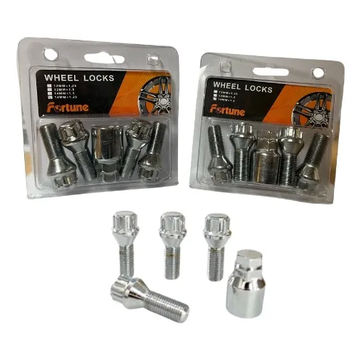 Juego Tornillos De Seguridad 12x1.25 / 12x.1.50