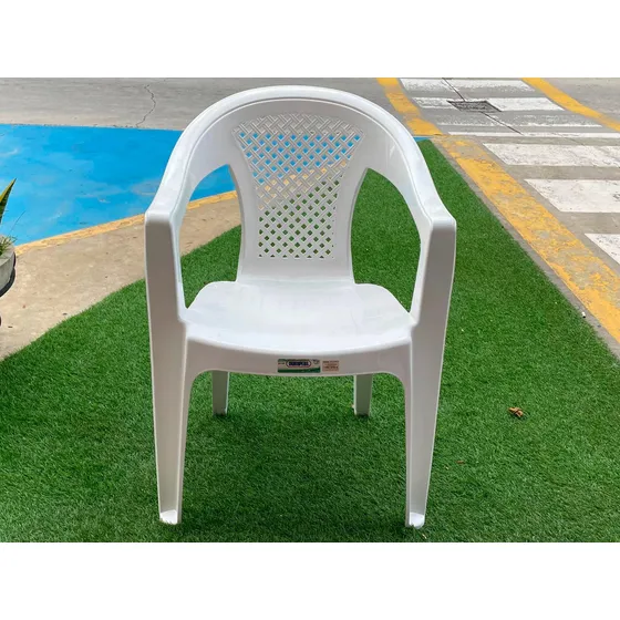 Silla Plástica Duraplas Con Reposabrazos Gama De Colores