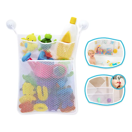 Rede Organizador Porta Brinquedos Banho Bebe Para Banheiro