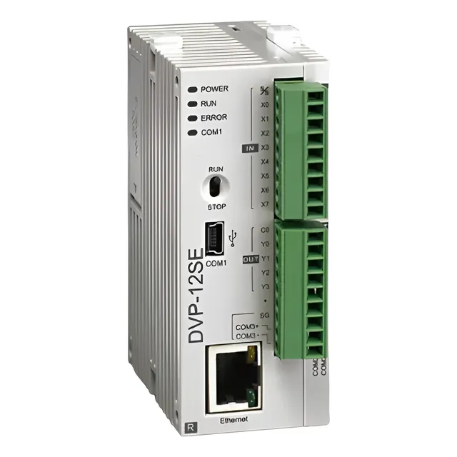 Plc Delta, 8 In, 4 Salidas Relevador, Dvp12se11r Ethernet
