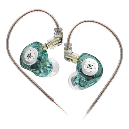 Audífonos Kz Edx Pro In Ear Con Micrófono 3.5 Mm Cyan No Mic