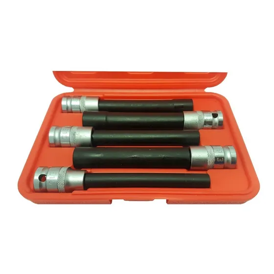 Dados Torx Hembra Largos Tapa Cilindro - 5 Piezas - Eurotech