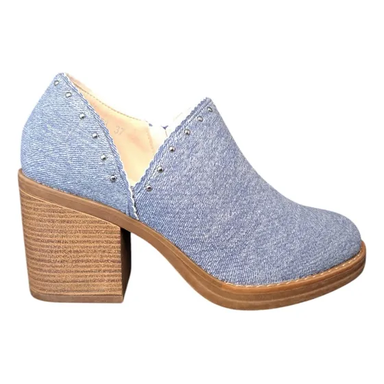 Botín  Mujer  Denim Celeste