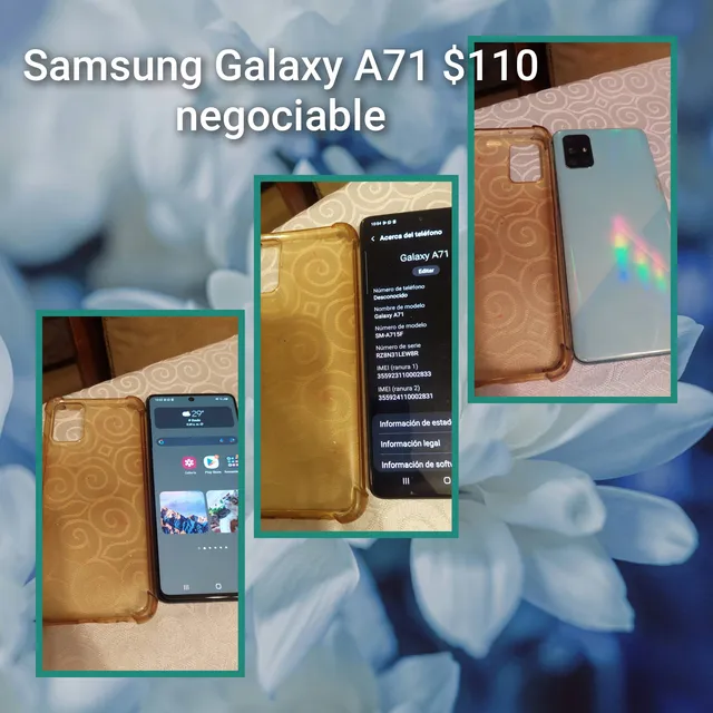 Celular Samsung No Pague Mas X Galaxy A71 En Perfectas Condi