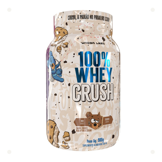 Whey Protein Crush 100% Concentrado Under Labz Sem Glúten Sabor Cookies Bear And Milk Crea... Whey Protein Crush 100% Concentrado Under Labz Sem Glúten Sabor Cookies Bear And Milk Crea...