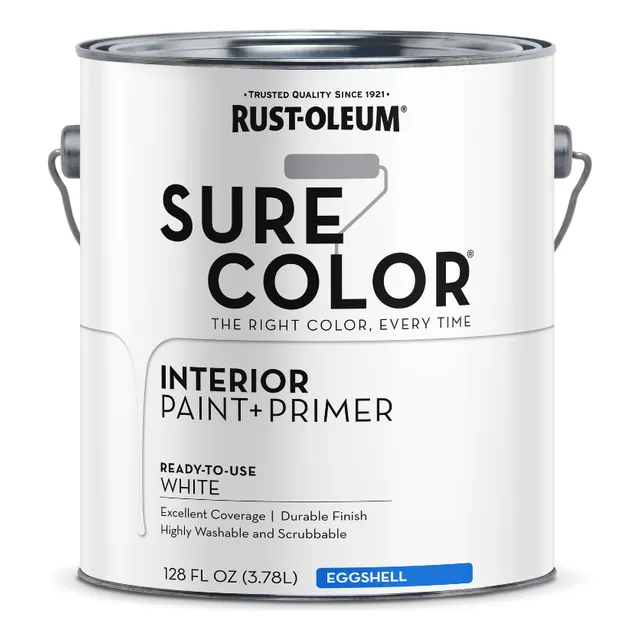 Pintura Látex De Interior Sure Color Rust-oleum 3,78l White- Blanco