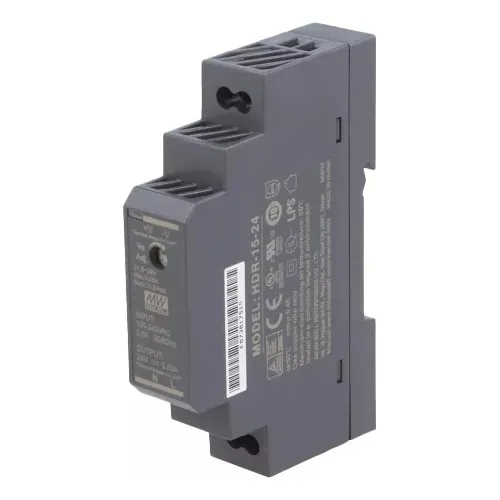 Fuente De Poder Hdr-15-24 Mean Well, 15w: 24vcd 0.63a