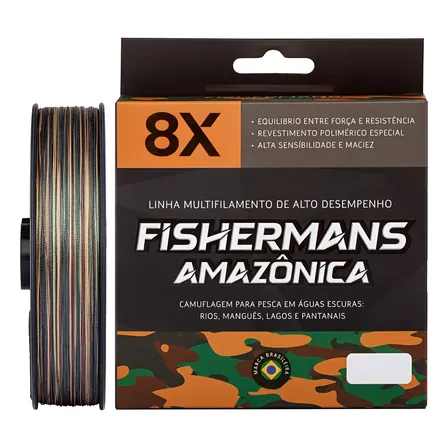 Linha Multi Fishermans Amazônica X8 600m Todas Bitolas Amazônia - 0.28mm