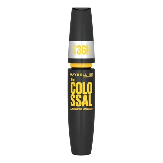 Máscara de pestañas Maybelline The Colossal 36 horas waterproof 8ml color negro 1 unidad