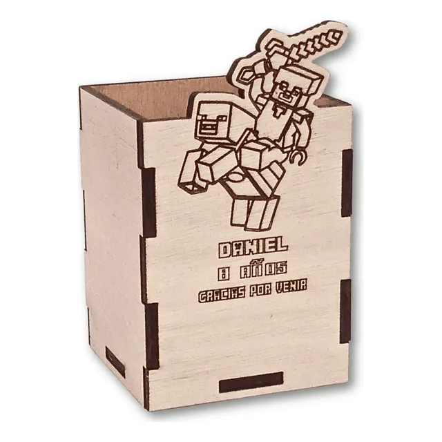 Souvenir Sonic 50 Portalápices Personalizados Cumpleaños