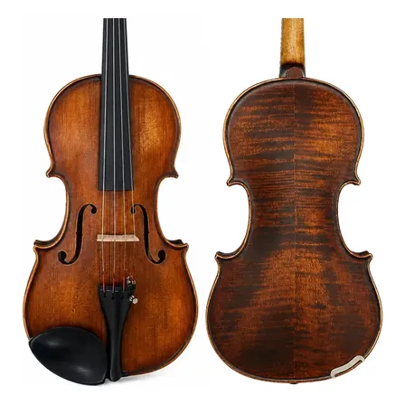 Violino Marinos Mv-844 Cremona Flame 4/4 Marrom Acabamento Fosco