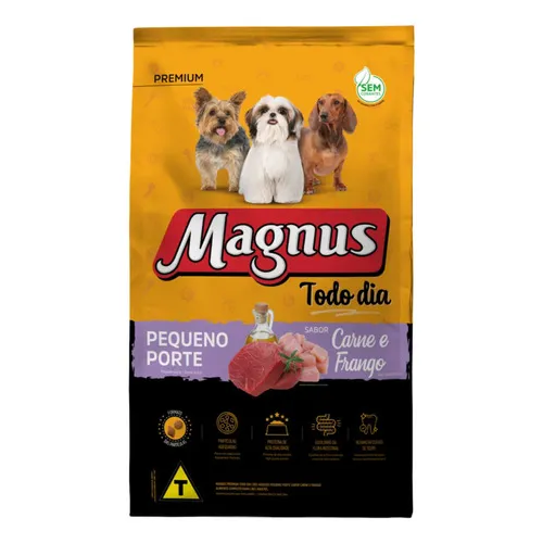 Magnus Todo Dia Adultos Pequeno Porte Carne E Frango 10,1kg