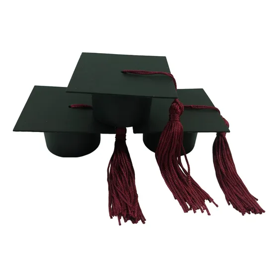 Lembrancinha Formatura Capelo Chapéu C/ Tassel 10unid