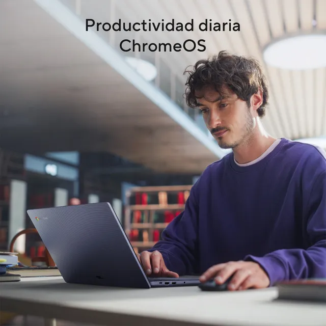 Laptop Asus Chromebook Cx140 Celeron N4500 8gb 128gb Gris
