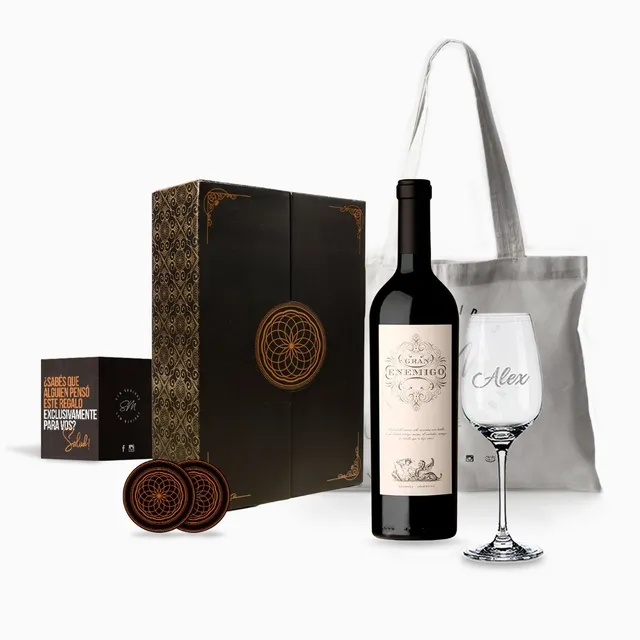 Experiencia Gran Enemigo Malbec 750cc Box Regal Grabado Pers