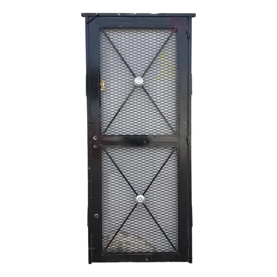 Puerta Reja Malla Reforzada Pesada Con Dos Cerraduras 85x200