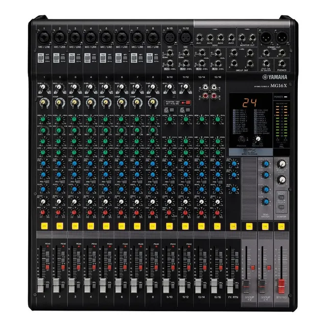 Mezcladora Yamaha Mg16xcv 16 Canales Analógica 12w