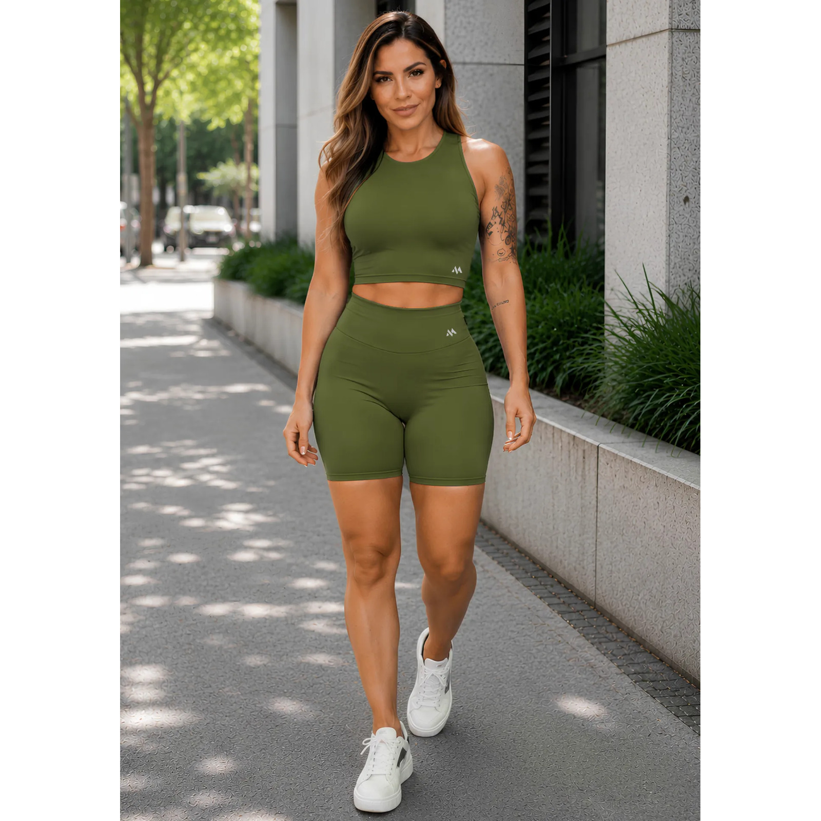 Conjunto Bermuda Feminino Academia Blackout Zero Transparenc