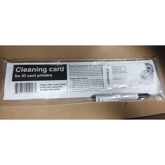 Kit De Limpieza Magicard Tarjetas Humedas Alcohol Y Marcador