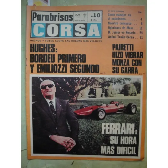 Corsa 10 Autodromo Hughes Bordeu Enzo Ferrari Minijuniors