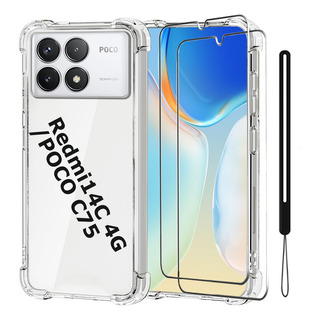 Kit Funda Transparente Para Xiaomi/redmi Serie Case+ 2micas Hd + Correa Accesorios Para Celulares Protección Total De La Lente Mediante Airbag Kit Funda Transparente Para Xiaomi/redmi Serie Case+ 2micas Hd + Correa Accesorios Para Celulares Protección Total De La Lente Mediante Airbag